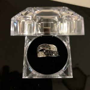 Twisted Crystal Ring, Sz 7.5